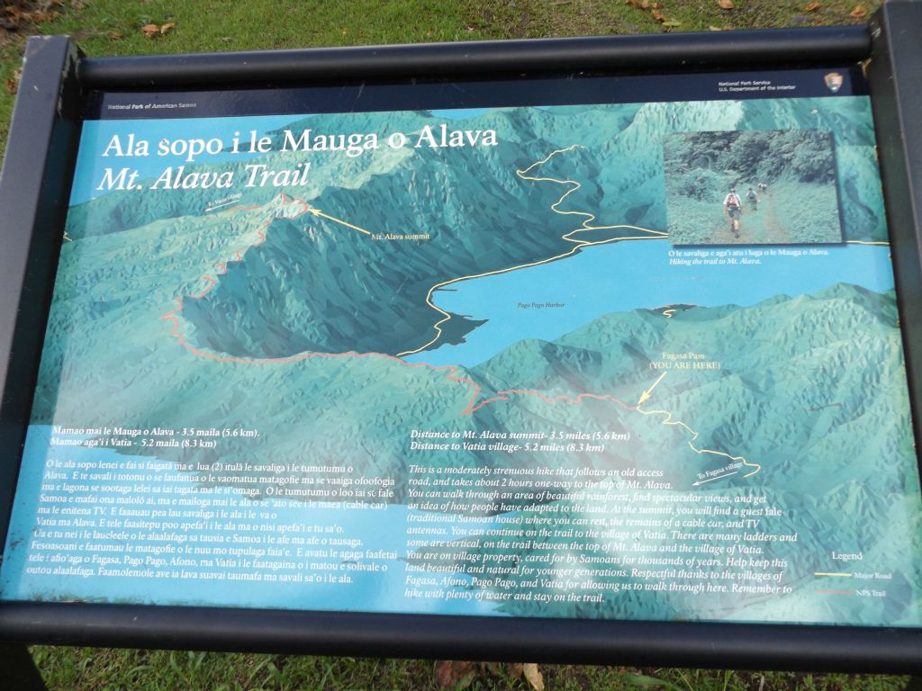 This interpretive sign is helpful because it shows how the trail follows near the top of the ridgeline to the summit: