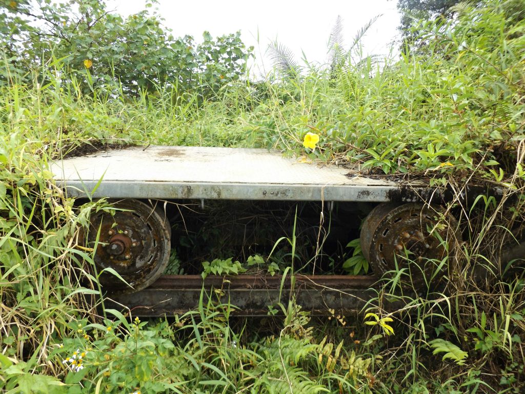 Some type of old mechanism for lifting passengers from the summit base up to the top: