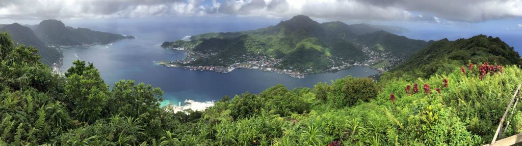 Panoramic view from the summit of Mount Alava: