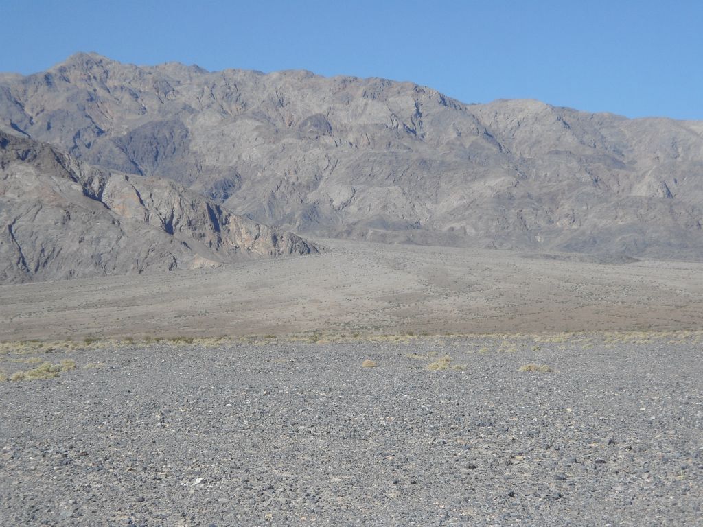 Looking up toward the long alluvial fan of Trellis Canyon: