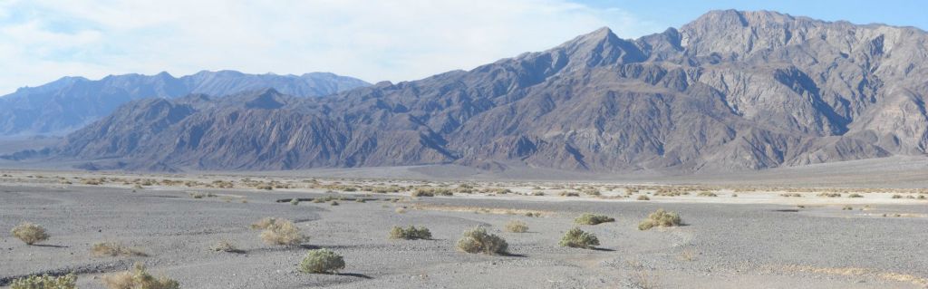 Panoramic of Cottonball Basin and Tucki Mountain: