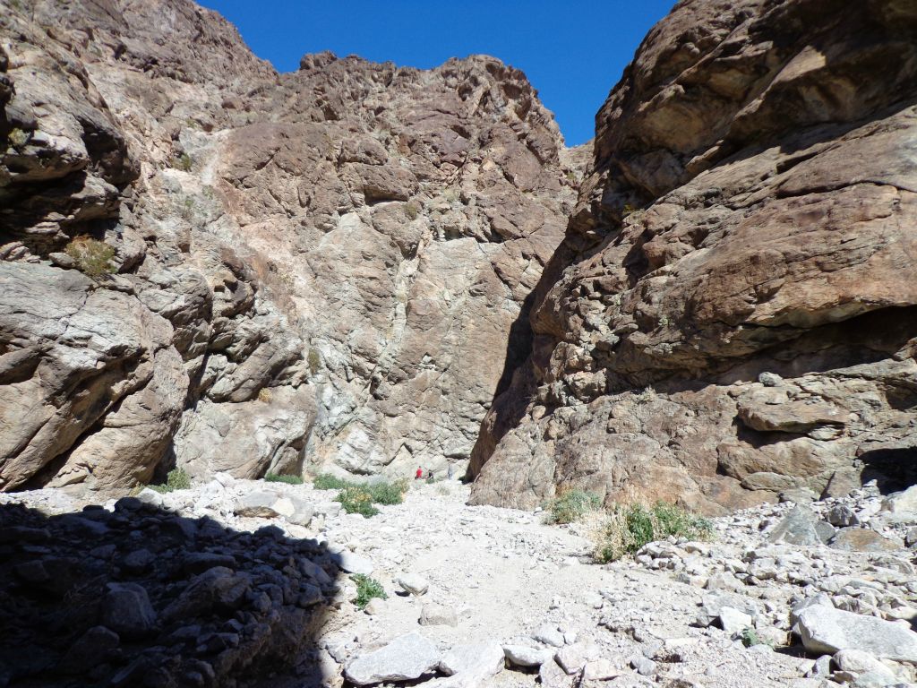 The grand finale of Lower Foundry Canyon is just ahead in the visible high slot to the right: