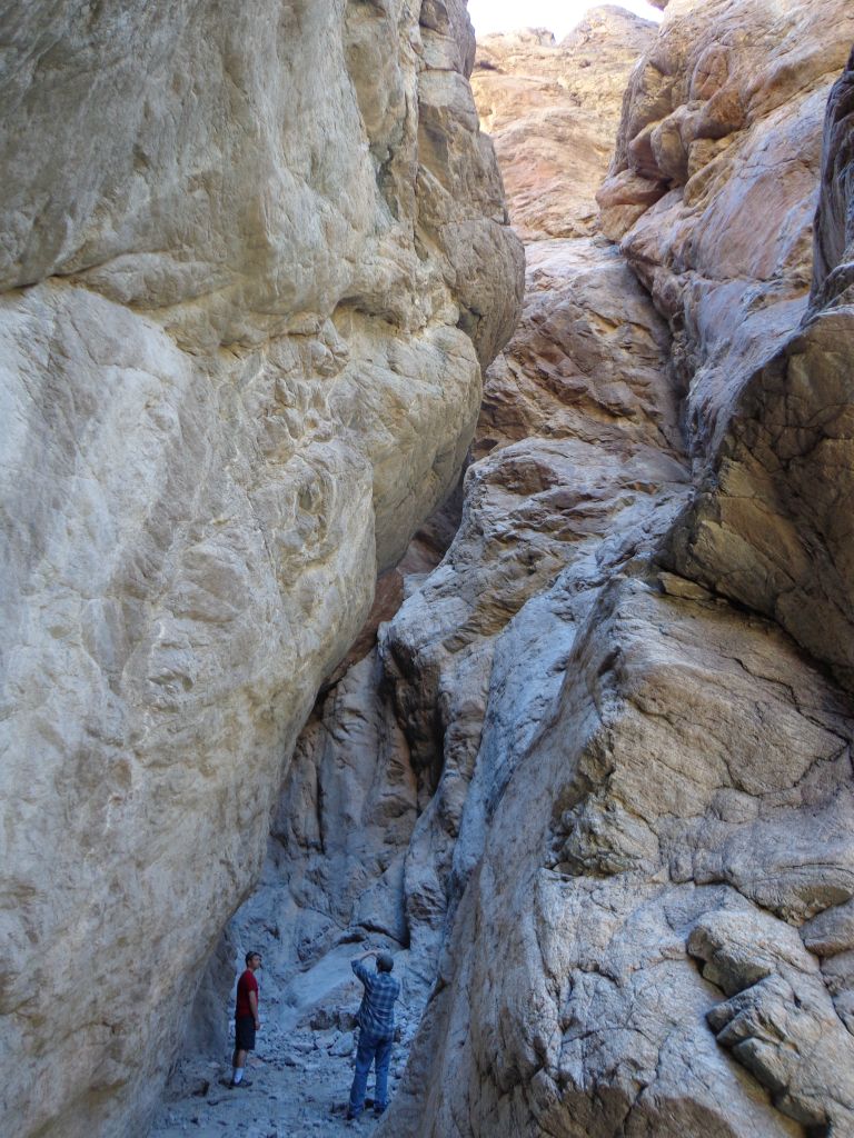 Charlie taking a picture of Jered in the solid rock slot narrows: