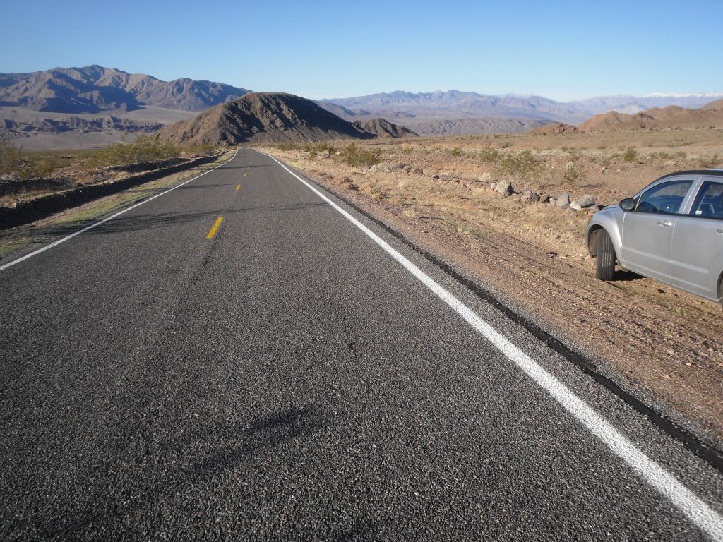 Parking along the road at the southern end of the Black Mountains: