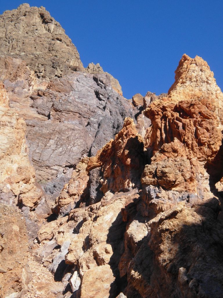 More uniquely shaped rocks rising out of the canyon: