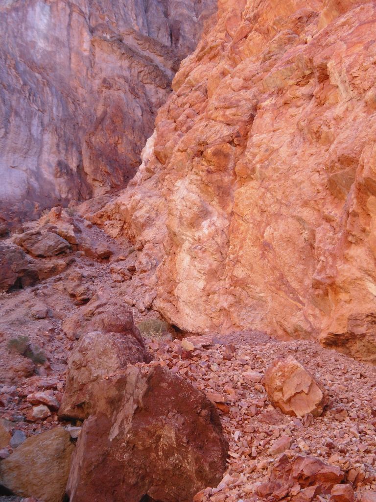 What?!?  I was stunned to walk around a corner and come across the most beautiful and bright color combination I had ever seen in a Death Valley canyon: