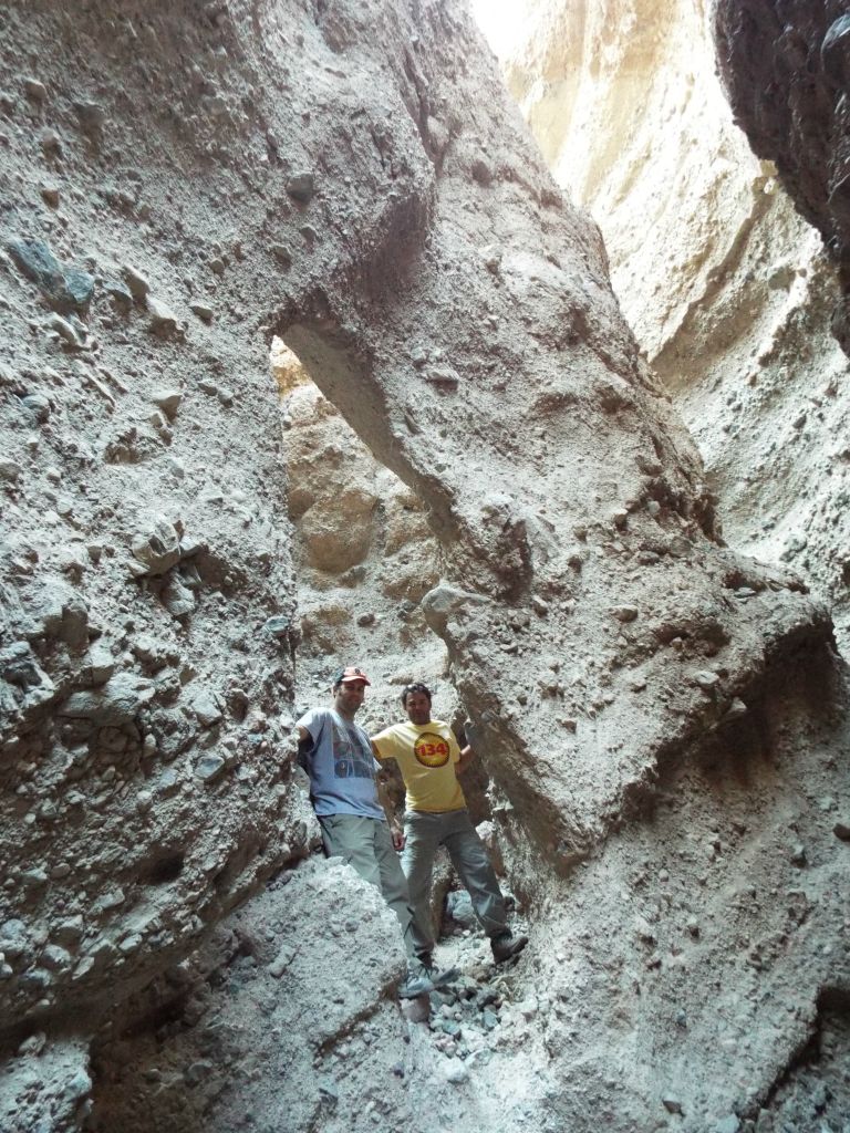 Steve and Mel at Slot #2 Bridge during my second hike out to this area in November 2013: