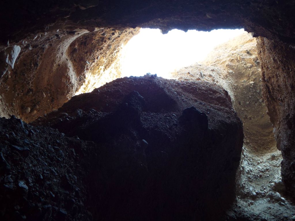 Looking high up out of the slot narrows: