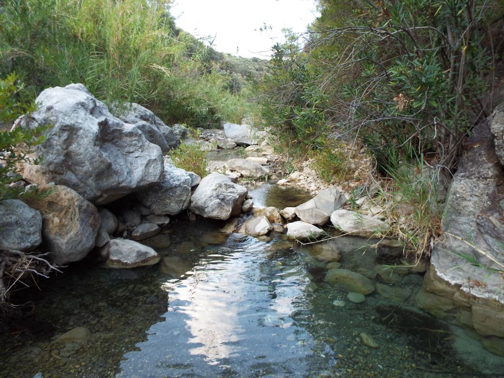 As the pools of water got deeper, it got harder to keep our feet dry: