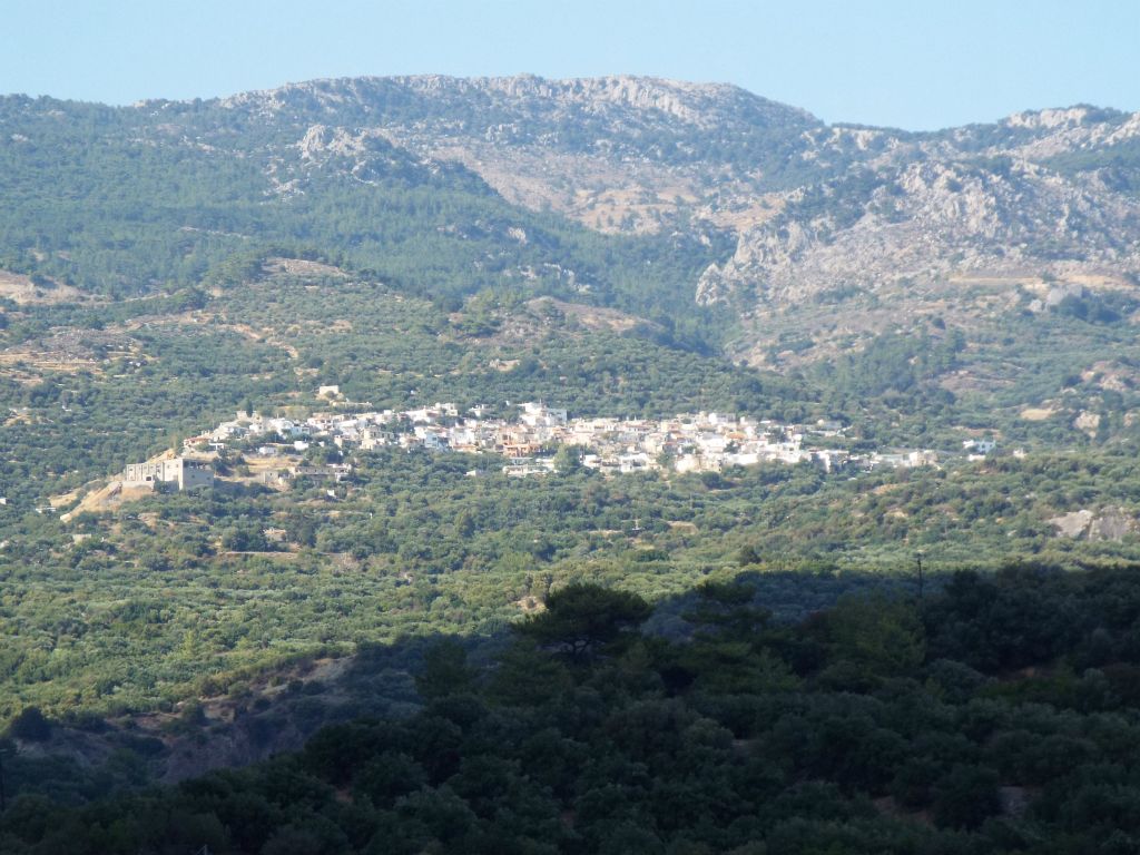 View of the historic village of Males as seen during the loop route back: