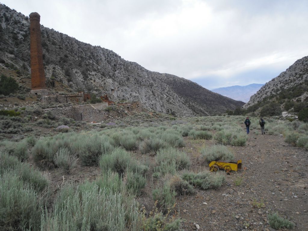 And the final picture is from our 3rd trip.  Here we are backpacking out of Panamint City after a very successful trip: