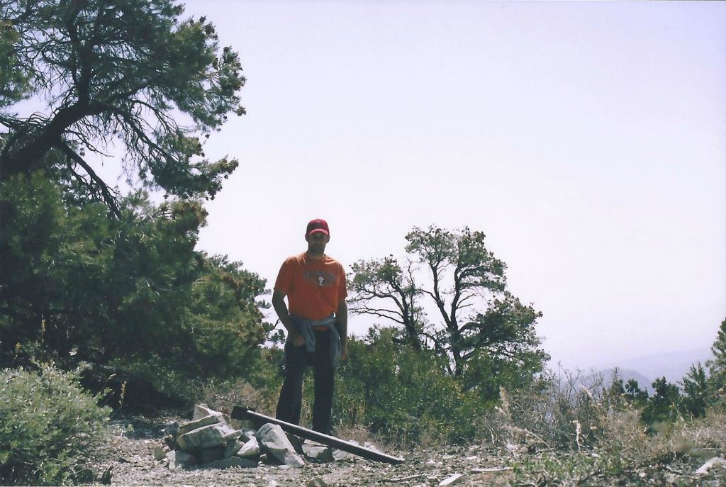 Steve standing at Panamint Pass in 2006: