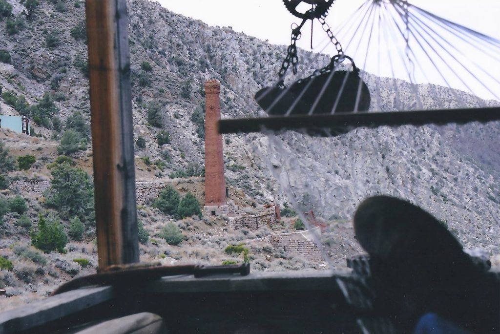 View of downtown Panamint City from the hammock on the front porch: