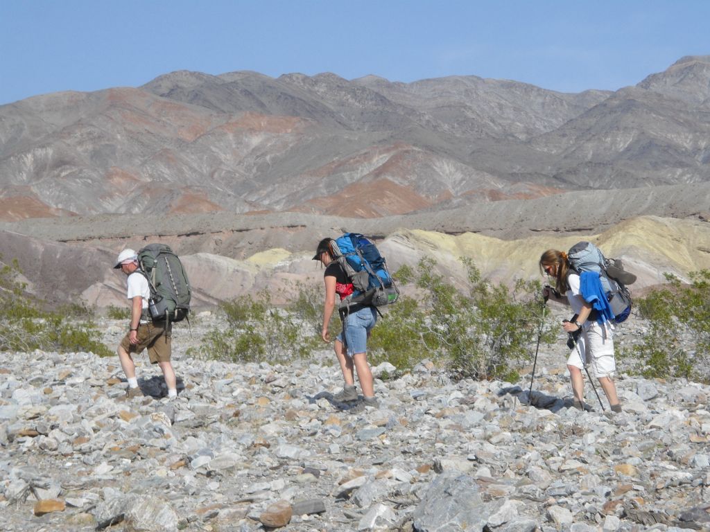 At another critical junction, we avoided the mistake of heading toward the colorful hills in the distance and stayed on the correct route: