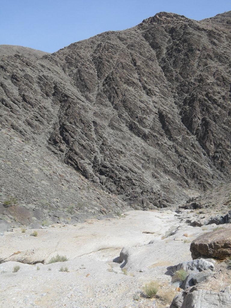 Look closely at the surface we were walking across here.  You can see that conglomerate rock has covered the ground everywhere and it was like walking on concrete: