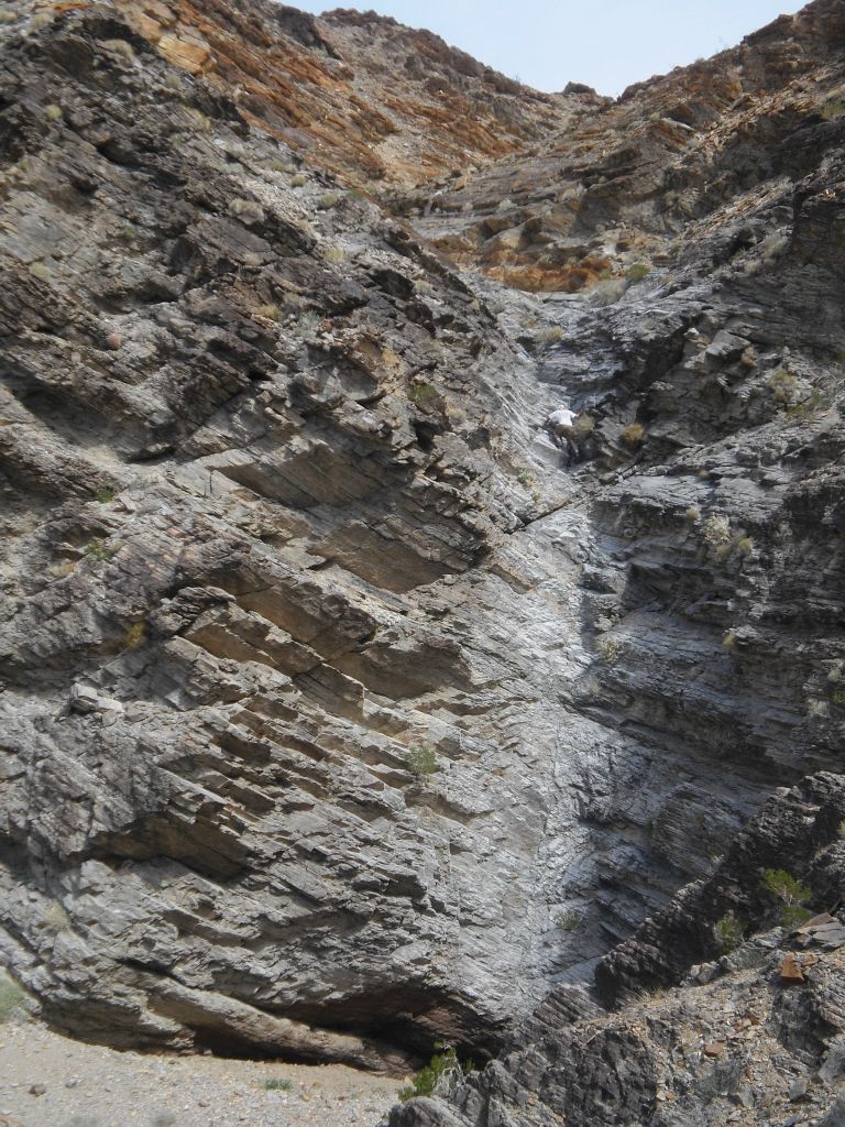 Here you can see Shawn climbing the upper section.  He's definitely a climber.  I'm not going to talk about the crazy stunt he pulled over by the Plunge Pool: