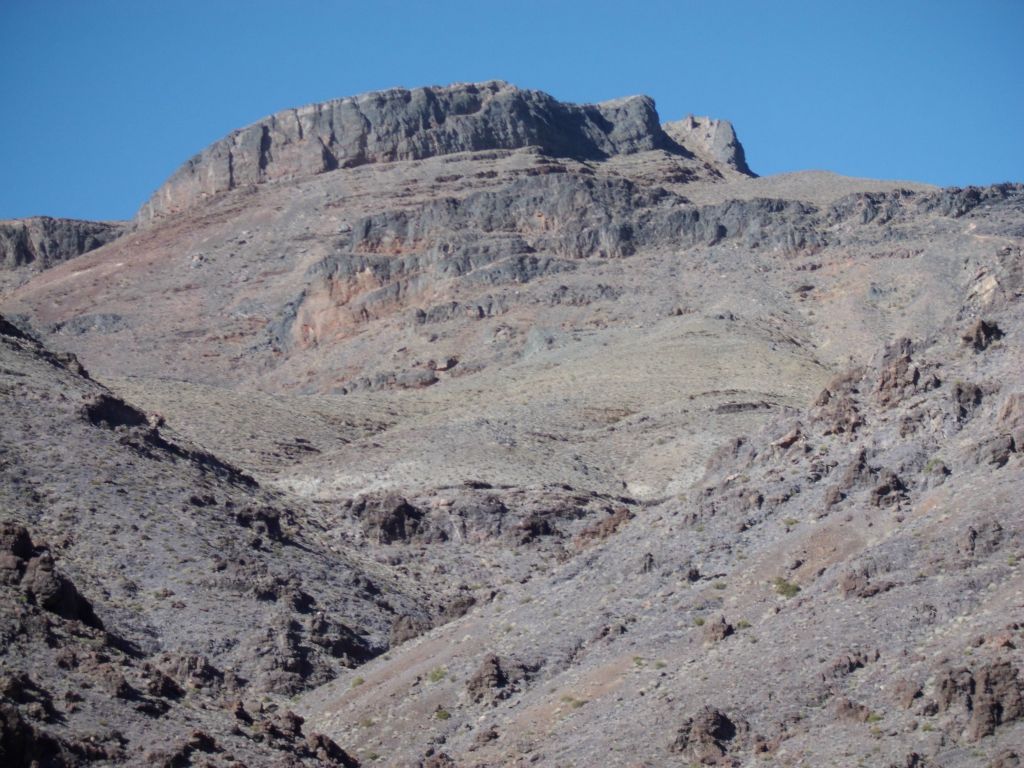 To reach Corkscrew Peak, we were going to have to find a passage through this massive headwall surrounding the mountain: