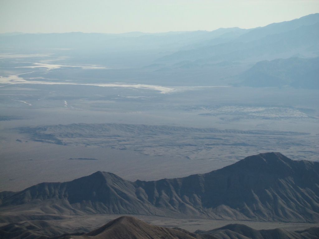 Taking in the view from Corkscrew Peak.  We start with a view down at Death Valley Buttes: