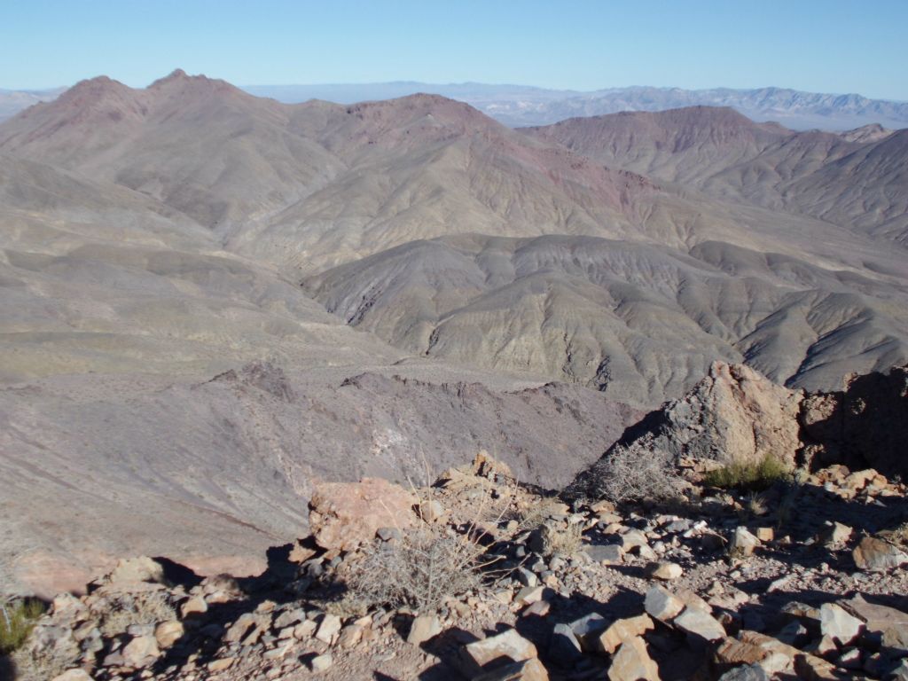 This view was looking to the Northeast and shows the canyon we were originally hiking in heading off into the distance: