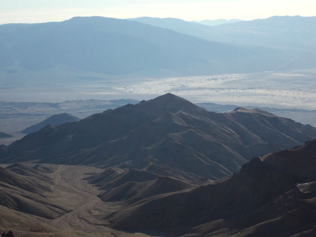 Three views of the surrounding area while we cautiously worked our way towards the saddle: