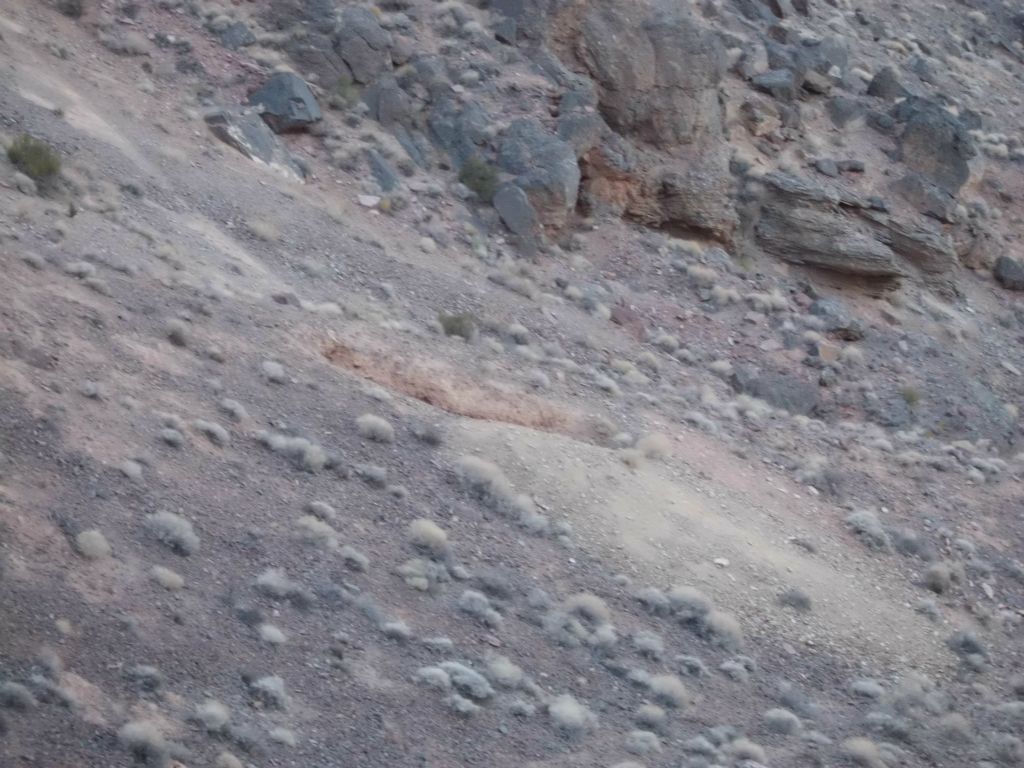 Another square hole in the ground which was similar to what I had found earlier this year on a hike to Lower Death Valley Butte: