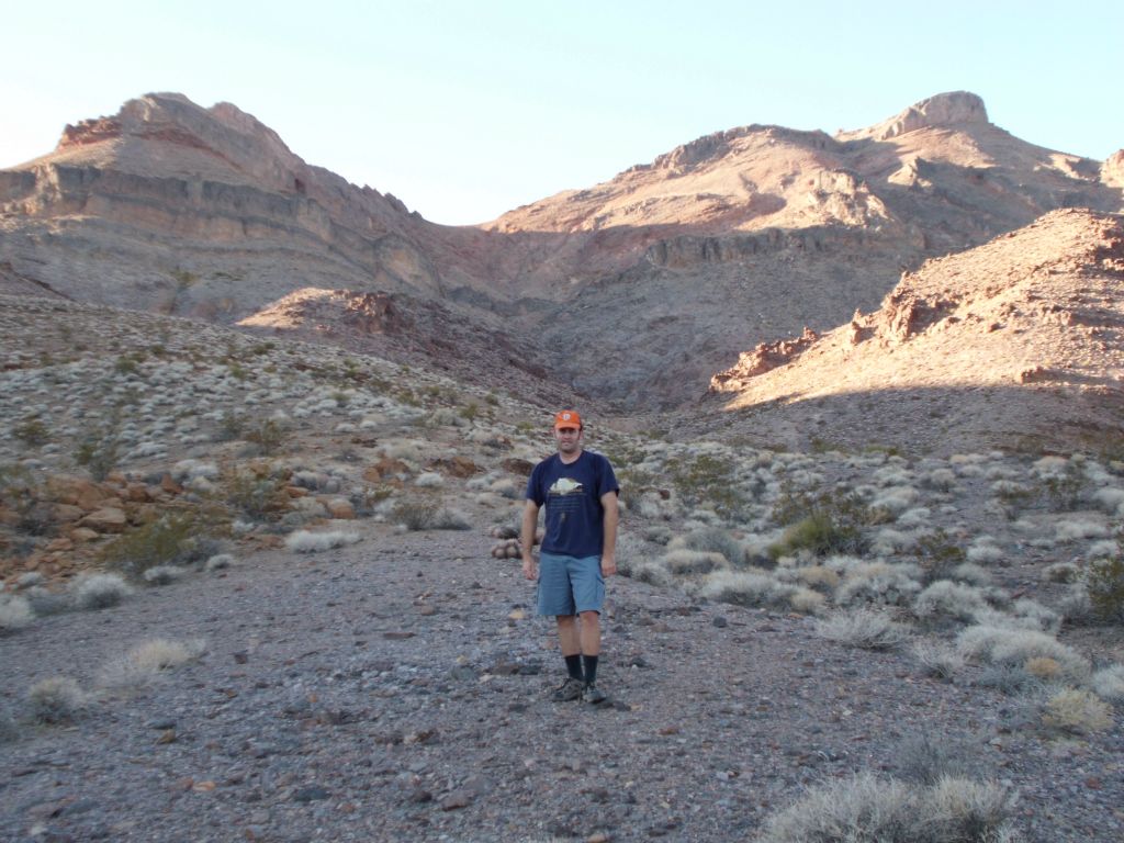 A picture of Steve with Corkscrew Peak taken near the end of our hike: