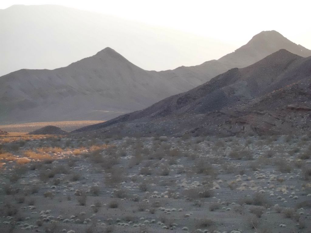 One final view of Death Valley Buttes in the fading sunlight: