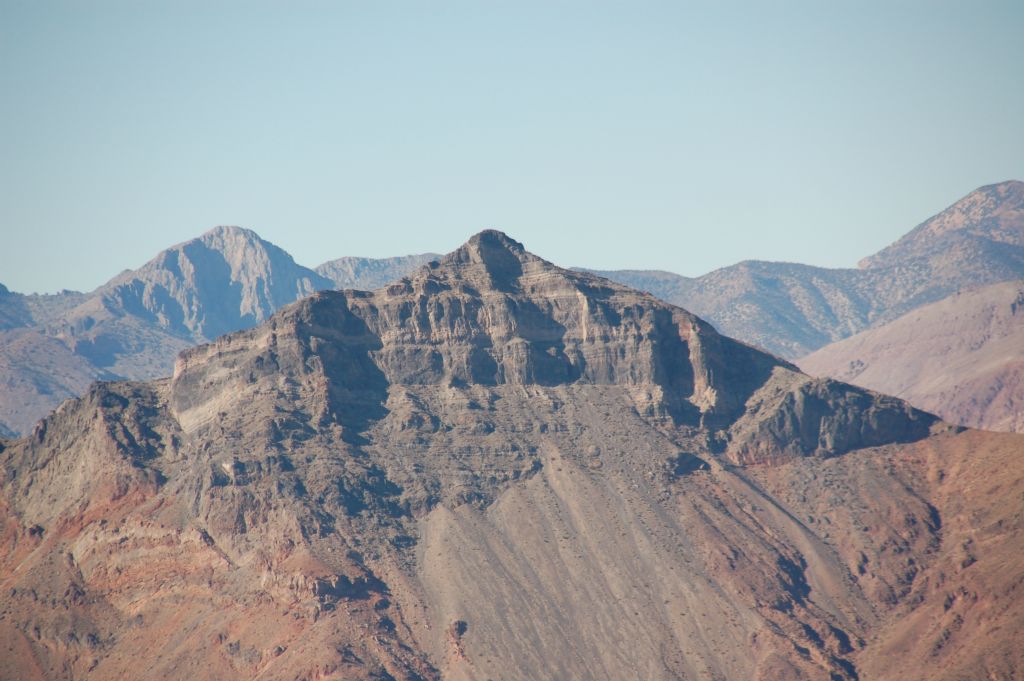 And my favorite view from the summit of Corkscrew Peak, a perfect view of Thimble Peak: