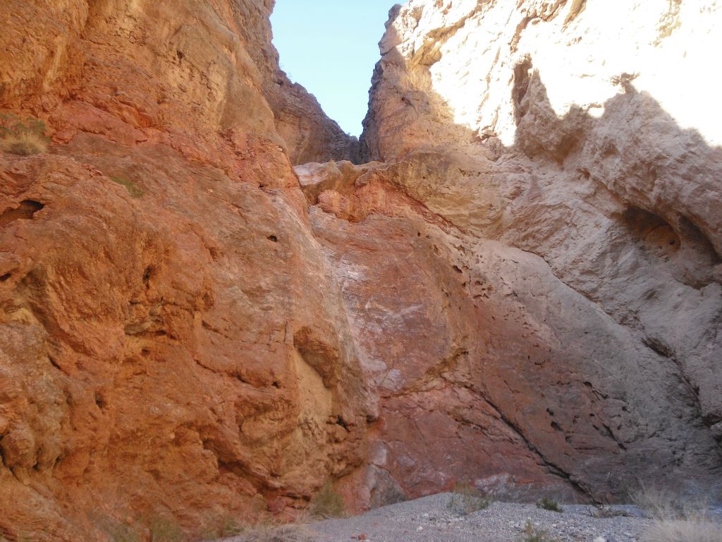 It's a dead-end, because progress is interrupted by this 80 foot dry fall at the beginning of the short 3rd narrows: