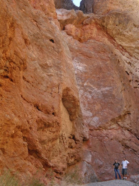 One picture of Tiffany and Steve at the base of the 80 foot dry fall: