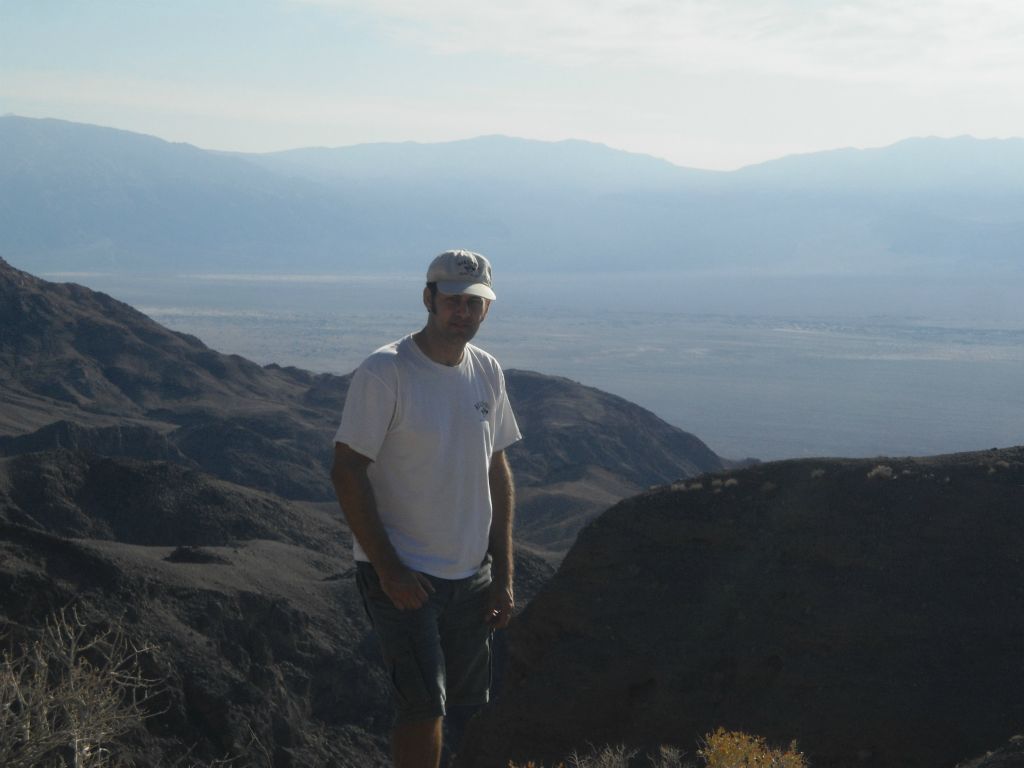 Picture of Steve with Mesquite Flat in the background: