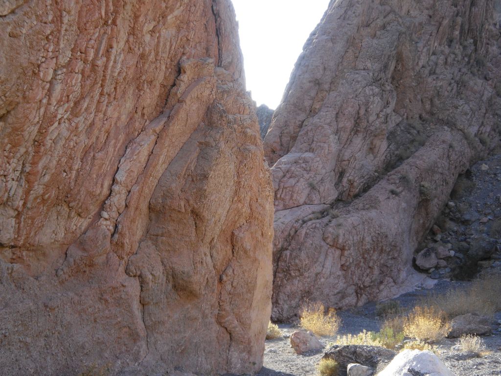 Heading back through the 2nd narrows of Palmer Canyon in the next two pictures: