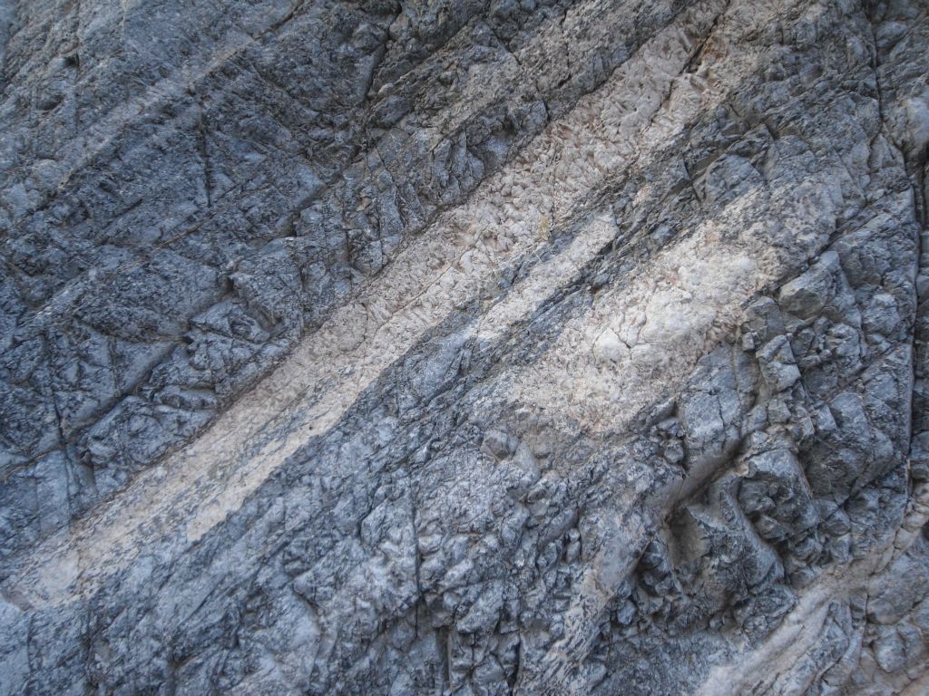 We end this report with a close-up of one of the pretty patterns of the rock walls of Palmer Canyon: