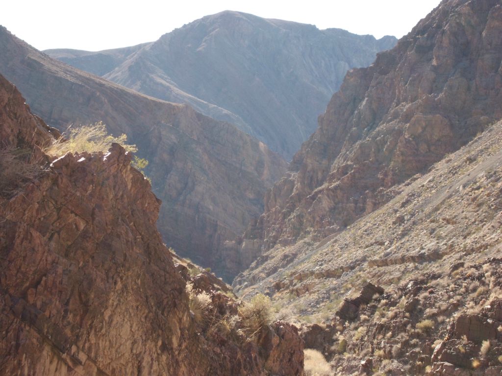 Hiking up the bypass, where we got our first view of Lower Fall Canyon: