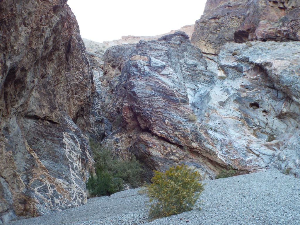 And here is the 1st obstacle.  Short narrows to the left and challenging dry cascades to the right: