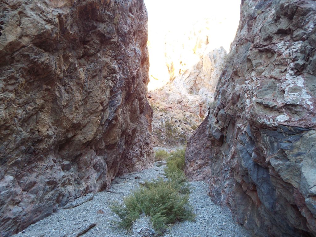 The sunlight was now reaching onto some of the walls outside of the narrows: