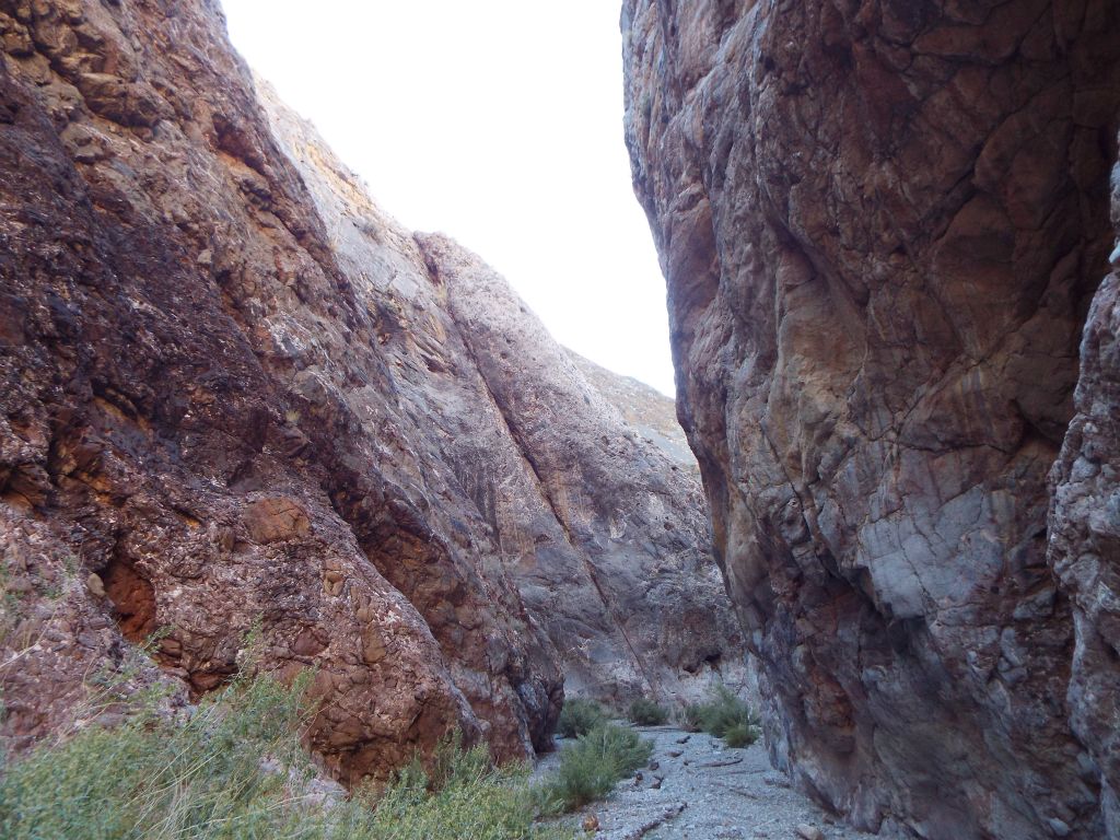 Notice how the canyon walls are all leaning in one direction: