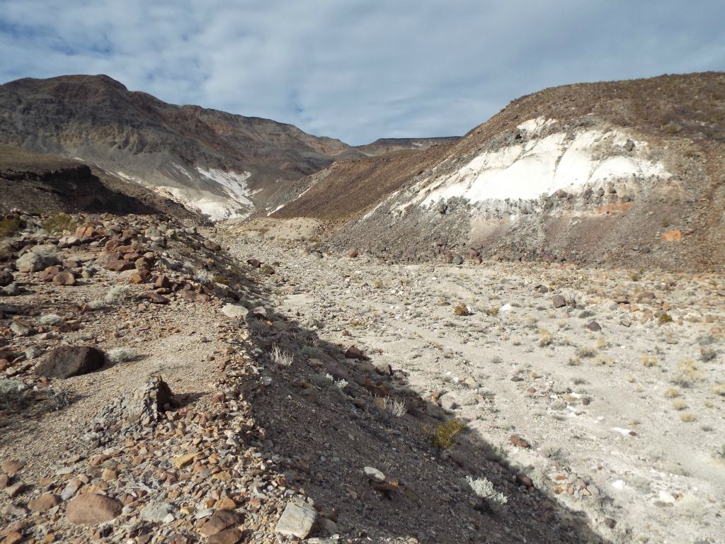 Notice how we were hiking on the hillside up above the main wash.  Perhaps, in this case, the terrain was better down below: