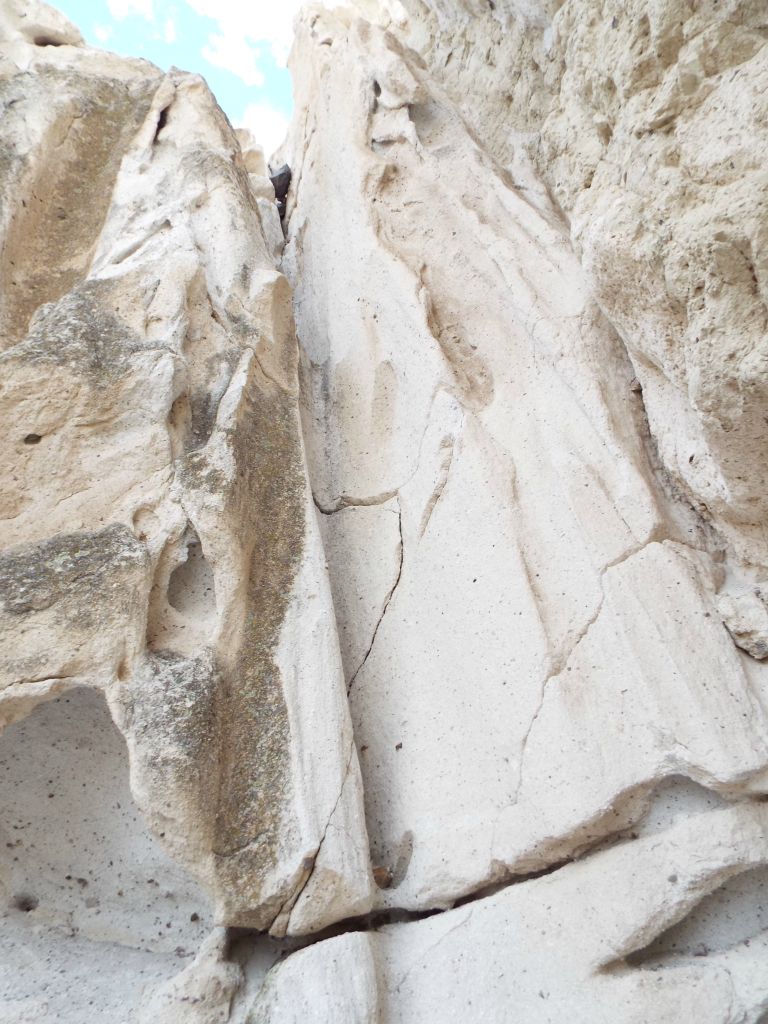 A magnificent side canyon dry fall which pours into Chalk Slot: