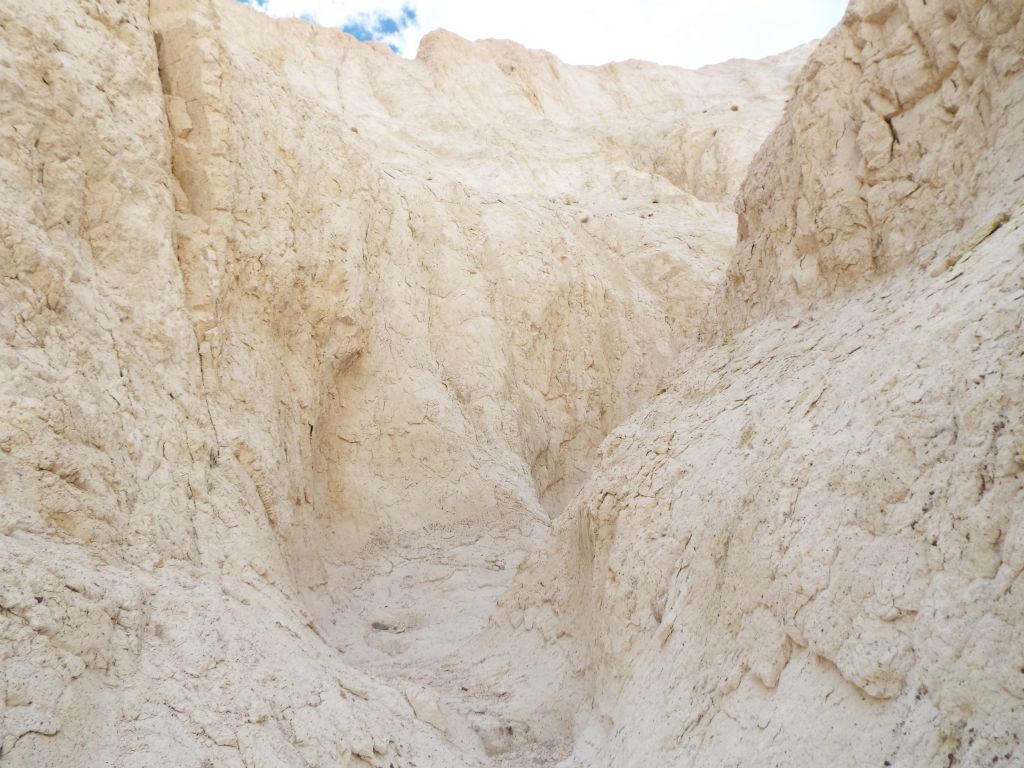 The canyon had fully transitioned into towering narrows of solid white: