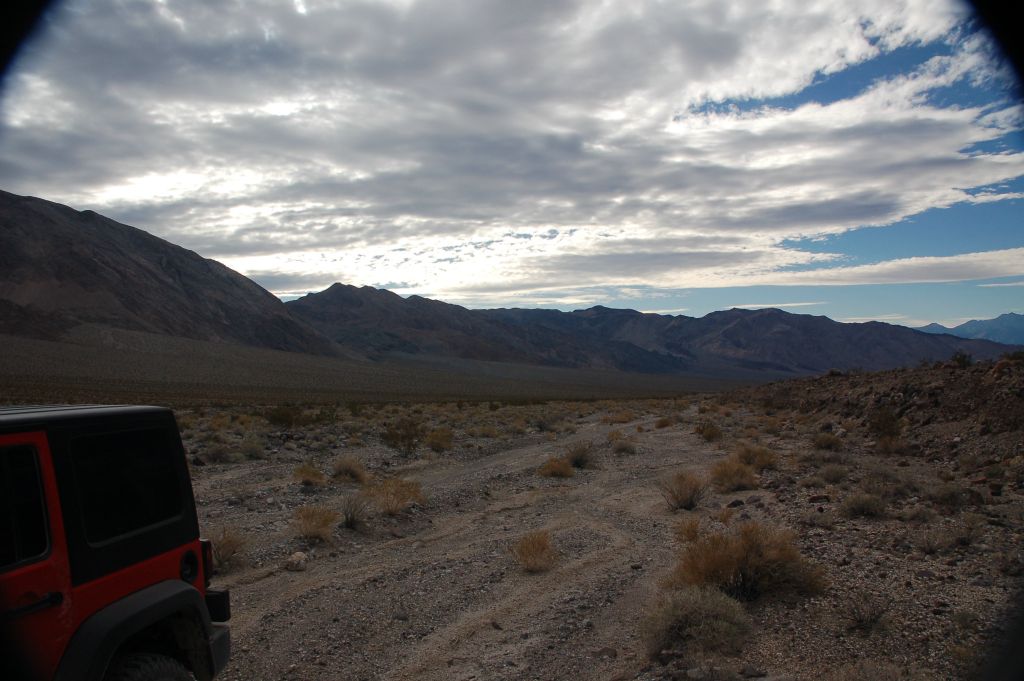 Parking about 10.5 miles up Steel Pass Road past the springs.  The drive took a little over one hour from camp: