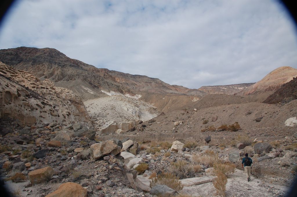 Tobin took this picture of me heading up the beginning of Chalk Canyon: