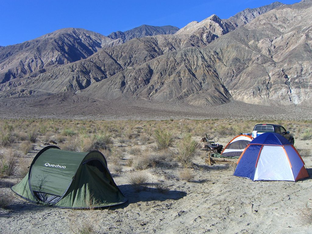 We camped at the far western end of the Saline Valley Dunes: