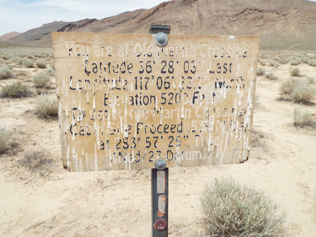 The Old Martin Crossing sign has faded greatly in the last few years if you compare it to other photographs found online from the past decade: