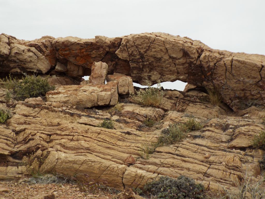 This small rock arch was at the top of the 3rd ridge: