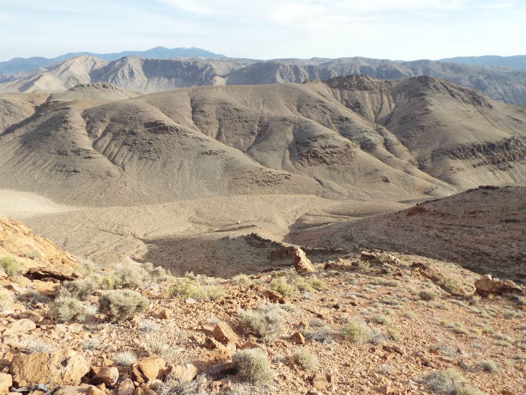 When we got to the 2nd ridge, we turned to the right instead of the left.  The plan was to hike straight down to Old Martin Cabin: