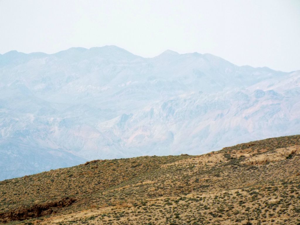 View to the northeast of some unnamed peaks in the Grapevines: