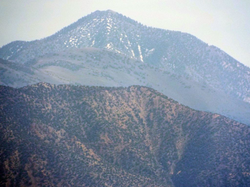 Telescope Peak was covered with snow as there had been a storm a few days before we arrived: