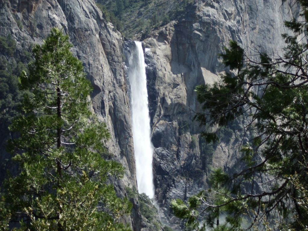 Right away a fantastic view of Bridalveil Fall comes into view.  Even the lower portion of this trail is worth hiking just to see some of the views: