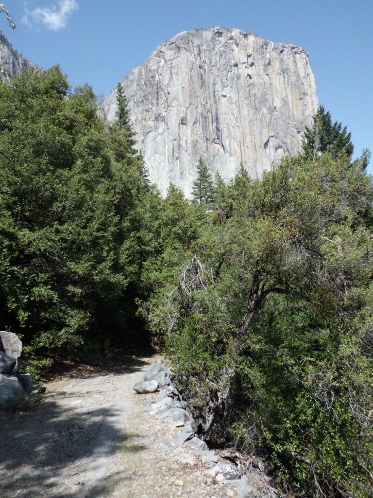 Looking back at El Capitan as it looms large in the distance: